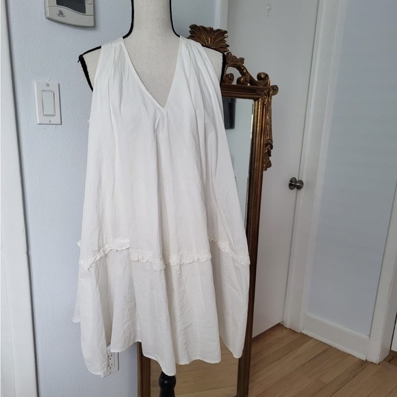 Anthropologie White Sleeveless Dress - Picture 3 of 4